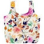 Abstract Floral Background Full Print Recycle Bag (XL)