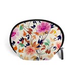 Abstract Floral Background Accessory Pouch (Small)