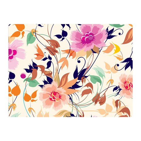 Abstract Floral Background Two Sides Premium Plush Fleece Blanket (Mini) from ArtsNow.com 35 x27  Blanket Front