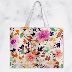 Abstract Floral Background Zipper Mini Tote Bag from ArtsNow.com Front