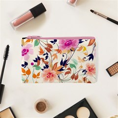 Abstract Floral Background Cosmetic Bag (XS) from ArtsNow.com Front