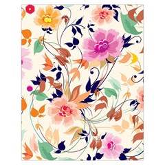 Abstract Floral Background Toiletries Pouch from ArtsNow.com Back