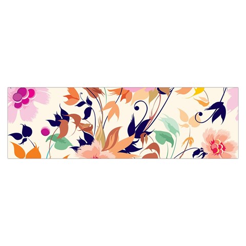 Abstract Floral Background Toiletries Pouch from ArtsNow.com Hand Strap