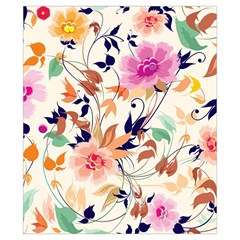 Abstract Floral Background Drawstring Pouch (XS) from ArtsNow.com Front