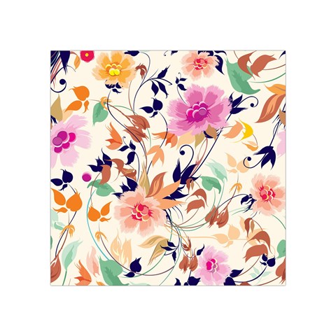 Abstract Floral Background Square Tapestry (Small) from ArtsNow.com Front