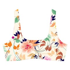 Abstract Floral Background Cross Back Hipster Bikini Set from ArtsNow.com Front