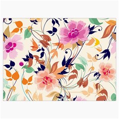 Abstract Floral Background Roll Up Canvas Pencil Holder (M) from ArtsNow.com Front