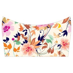 Abstract Floral Background Knee Back Top