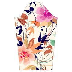 Abstract Floral Background Kids  Long Sleeve Velvet Lounge Robe from ArtsNow.com Sleeve Left