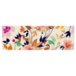 Abstract Floral Background Banner and Sign 6  x 2 