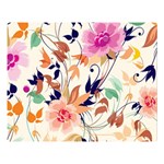 Abstract Floral Background Premium Plush Fleece Blanket (Large)