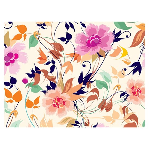 Abstract Floral Background Two Sides Premium Plush Fleece Blanket (Baby Size) from ArtsNow.com 40 x30  Blanket Front