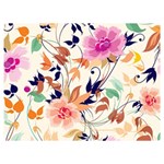 Abstract Floral Background Two Sides Premium Plush Fleece Blanket (Baby Size)