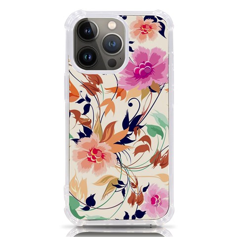 Abstract Floral Background iPhone 13 Pro TPU UV Print Case from ArtsNow.com Front