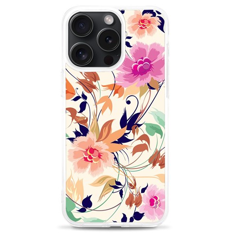 Abstract Floral Background iPhone 15 Pro Max TPU UV Print Case from ArtsNow.com Front