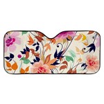 Abstract Floral Background Car Windshield Sunshade