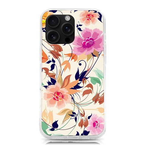 Abstract Floral Background iPhone 16 Pro Max TPU UV Print Case from ArtsNow.com Front