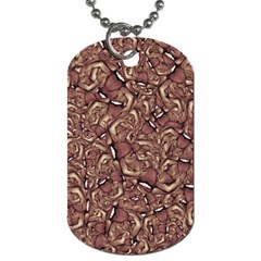 Human Spider Mutant Creatures Motif Random Pattern Dog Tag (Two Sides) from ArtsNow.com Front