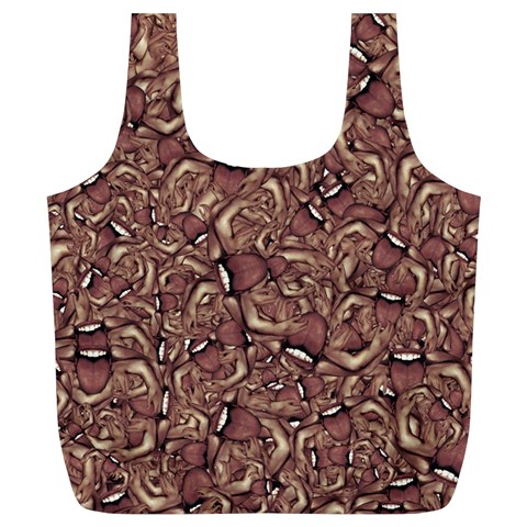 Human Spider Mutant Creatures Motif Random Pattern Full Print Recycle Bag (XL) from ArtsNow.com Front