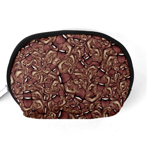 Human Spider Mutant Creatures Motif Random Pattern Accessory Pouch (Medium) from ArtsNow.com Back