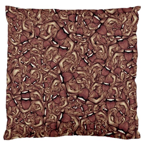 Human Spider Mutant Creatures Motif Random Pattern Large Premium Plush Fleece Cushion Case (Two Sides) from ArtsNow.com Back