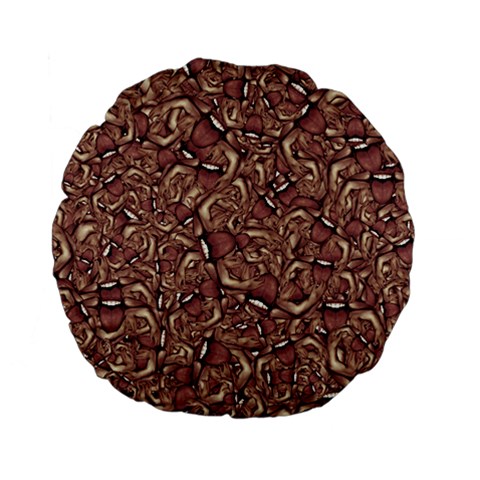 Human Spider Mutant Creatures Motif Random Pattern Standard 15  Premium Flano Round Cushions from ArtsNow.com Front