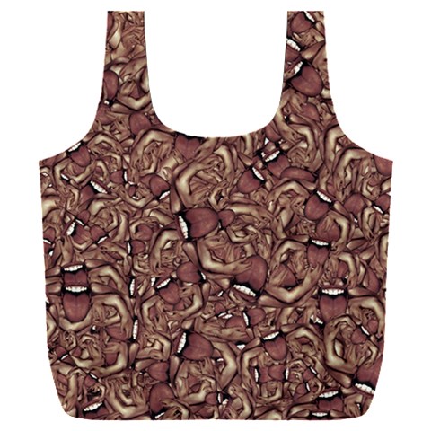 Human Spider Mutant Creatures Motif Random Pattern Full Print Recycle Bag (XXL) from ArtsNow.com Front