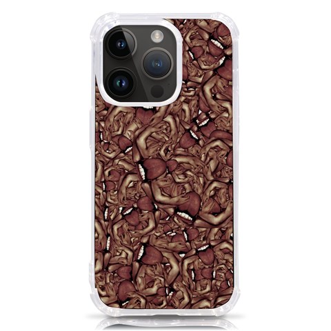 Human Spider Mutant Creatures Motif Random Pattern iPhone 14 Pro TPU UV Print Case from ArtsNow.com Front