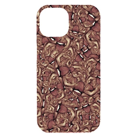 Human Spider Mutant Creatures Motif Random Pattern iPhone 15 Black UV Print PC Hardshell Case from ArtsNow.com Front