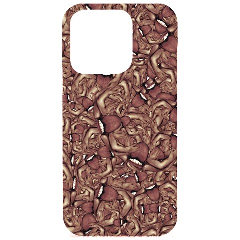 Human Spider Mutant Creatures Motif Random Pattern iPhone 15 Pro Black UV Print PC Hardshell Case from ArtsNow.com Front