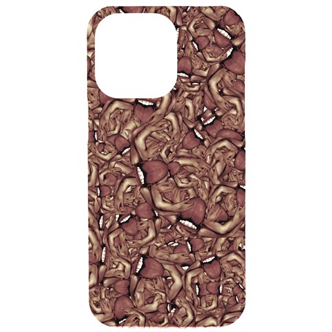 Human Spider Mutant Creatures Motif Random Pattern iPhone 15 Pro Max Black UV Print PC Hardshell Case from ArtsNow.com Front