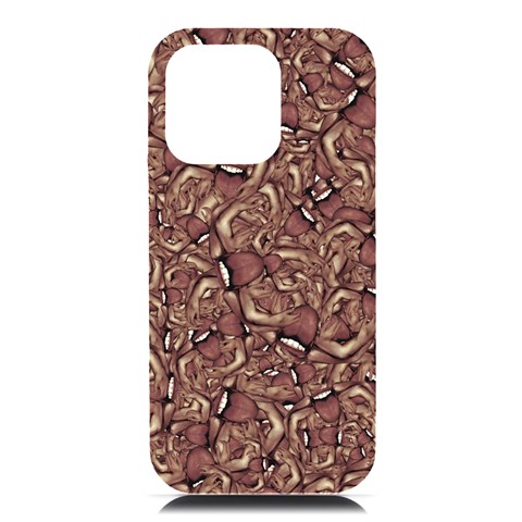 Human Spider Mutant Creatures Motif Random Pattern iPhone 16 Pro Max Black UV Print PC Hardshell Case from ArtsNow.com Front