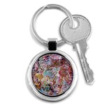 Abstract waves Key Chain (Round)