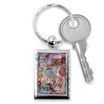 Abstract waves Key Chain (Rectangle)