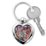 Abstract waves Key Chain (Heart)