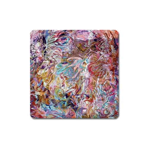 Abstract waves Square Magnet from ArtsNow.com Front