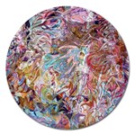 Abstract waves Magnet 5  (Round)