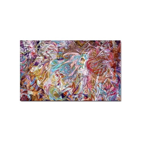 Abstract waves Sticker Rectangular (100 pack) from ArtsNow.com Front