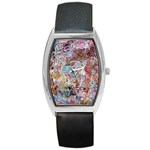 Abstract waves Barrel Style Metal Watch