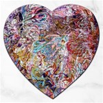 Abstract waves Jigsaw Puzzle (Heart)