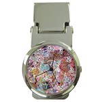 Abstract waves Money Clip Watches