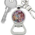 Abstract waves Bottle Opener Key Chain