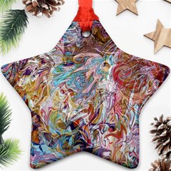 Abstract waves Star Ornament (Two Sides) from ArtsNow.com Front