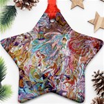 Abstract waves Star Ornament (Two Sides)