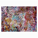 Abstract waves Large Glasses Cloth