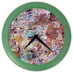 Abstract waves Color Wall Clock