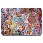 Abstract waves Large Doormat