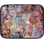 Abstract waves Two Sides Fleece Blanket (Mini)