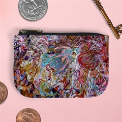 Abstract waves Mini Coin Purse from ArtsNow.com Front