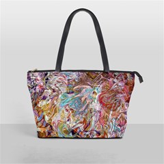 Abstract waves Classic Shoulder Handbag from ArtsNow.com Front